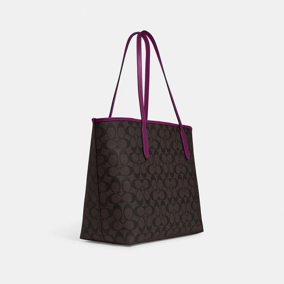 NWT Coach Outlet City Tote In Signature Canvas - Picture 4 of 5